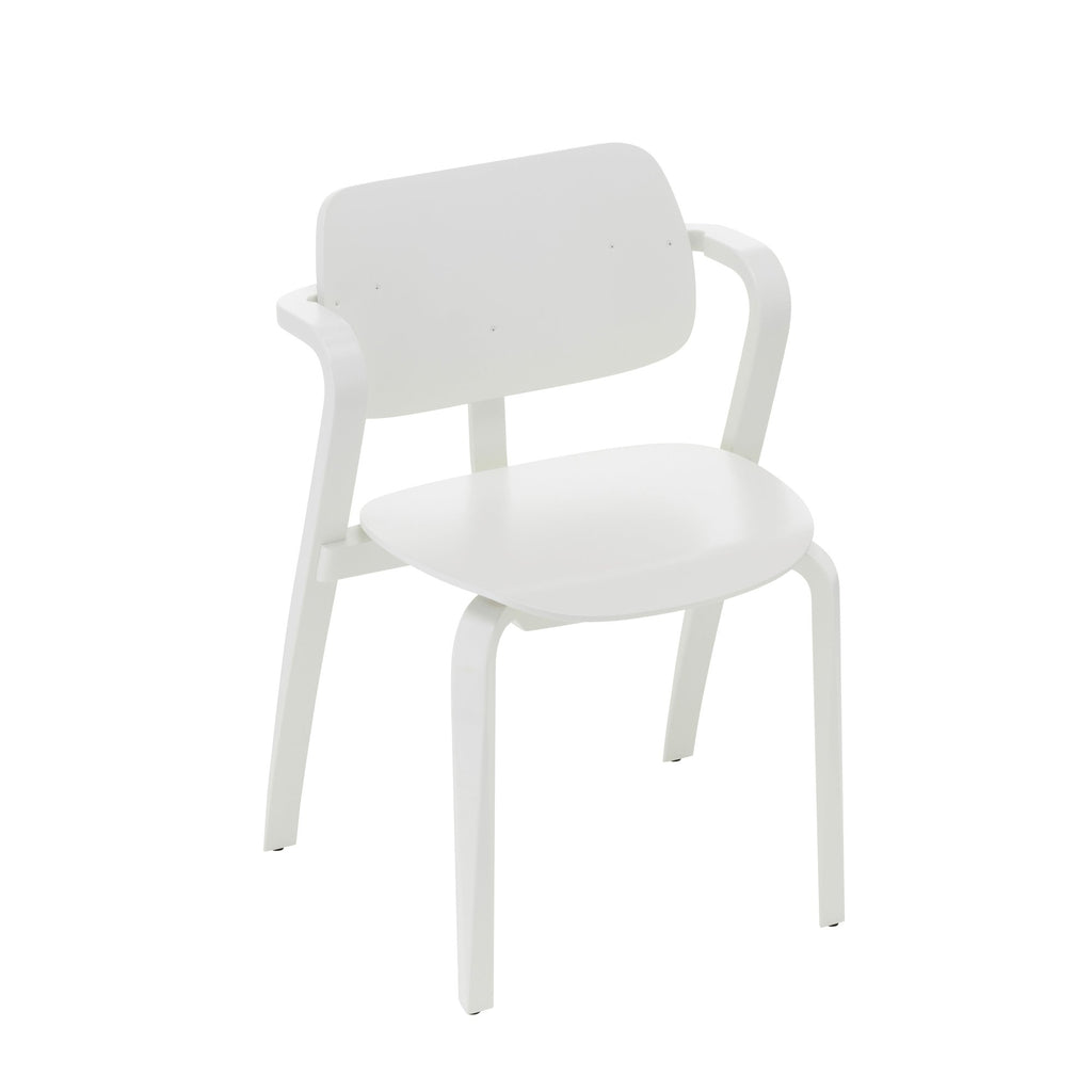 Artek Aslak Chair Design by Ilmari Tapiovaara: white lacquered beech