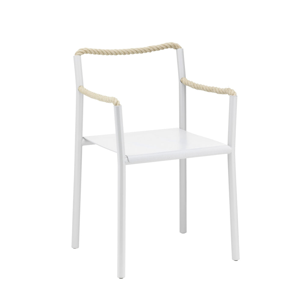 Rope Chair design by Ronan & Erwan Bouroullec: white/natural
