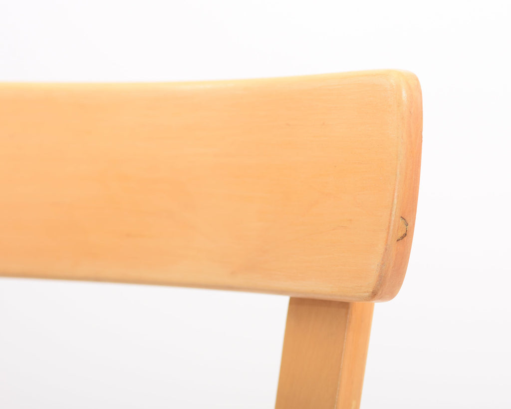 Detailed close-up showcasing the backrest of the chair.