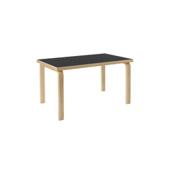 Aalto children's table 80b – Birch/black linoleum