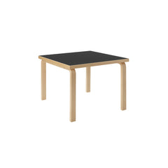 Aalto children's table 81c – Birch/black linoleum