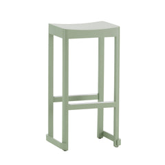 Atelier bar stool, high – Green lacquered