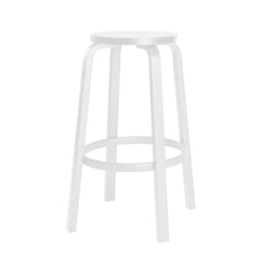 Bar stool 64, high – White lacquered