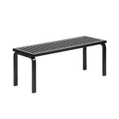 Bench 153a slatted top – Black lacquered