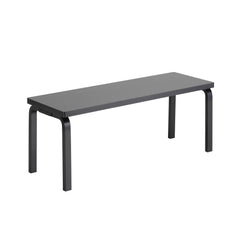 Bench 153a solid top – Black lacquered