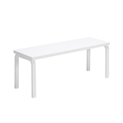 Bench 153a solid top – White lacquered