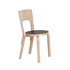 Chair 66 – Birch/black linoleum