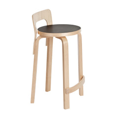 High chair k65 – Birch/black linoleum