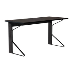 Kaari desk reb 005 – Black oak/black linoleum