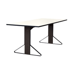 Kaari table reb 001 – Black oak/white laminate