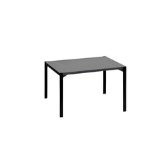 Kiki low table, 60 cm – Black powder coating/black linoleum