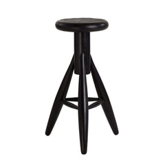 Rocket bar stool – Black lacquered