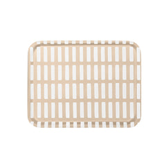 Siena tray, large – Sand/white