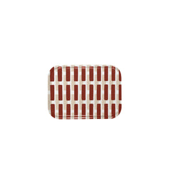 Siena tray, small – Brick red/sand shadow