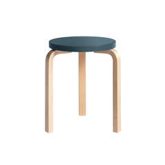 Stool 60 – Birch/blue lacquered