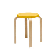 Stool e60 – Birch/yellow lacquered