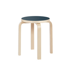 Stool e60 - special colour ways – Birch/smokey blue linoleum