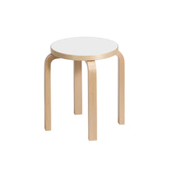 Stool e60 – Birch/white laminate