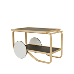 Tea trolley 901 – Birch/black linoleum