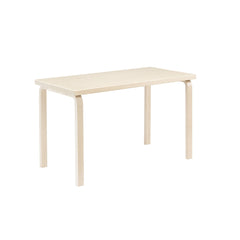 Artek Aalto Table 80A (rectangular) design by Alvar Aalto: Legs and top edge-band natural lacquered solid birch and top surface birch veneer