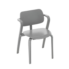 Artek Aslak Chair Design by Ilmari Tapiovaara: grey lacquered beech