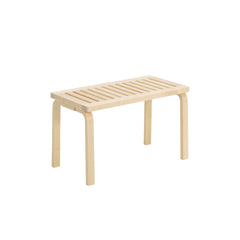 Artek Bench 153B design by Alvar Aalto: clear lacquered birch