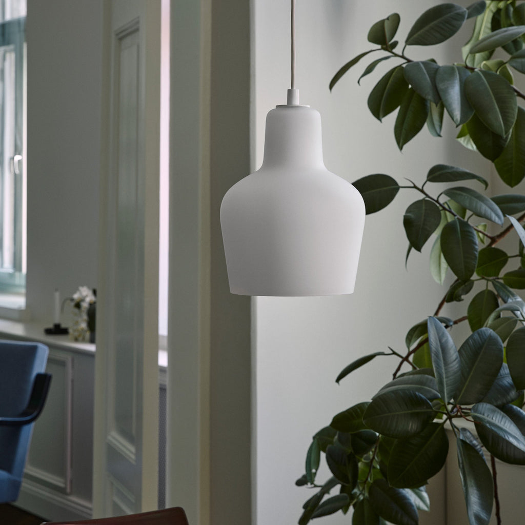 Interior view of a space lit by daylight featuring Pendant Light A440 switched off.