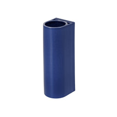 Tiili Vase in dark blue, designed by Xavier Mañosa for Artek. Each piece is unique, cut and finished by hand from machine-extruded clay, then dried, fired, and glazed.