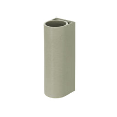 Tiili Vase in green, designed by Xavier Mañosa for Artek. Each piece is unique, cut and finished by hand from machine-extruded clay, then dried, fired, and glazed.