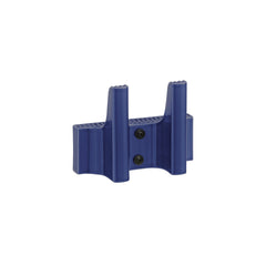 Tiili Wall Hook in dark blue, designed by Xavier Mañosa for Artek. Suitable for hanging items. Each piece is unique, cut and finished by hand from machine-extruded clay, then dried, fired, and glazed.