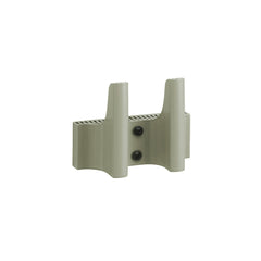 Tiili Wall Hook in green, designed by Xavier Mañosa for Artek. Suitable for hanging items. Each piece is unique, cut and finished by hand from machine-extruded clay, then dried, fired, and glazed.